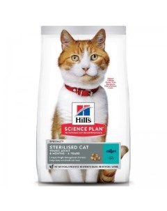 Сухой корм для кошек Science Plan для стерилизованных с тунцом 3 кг Hill`s