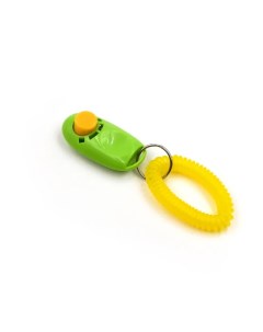 Кликер для собак GCT40 для дрессировки желто зеленый Stefan