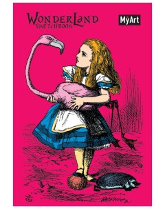 Книга Алиса с фламинго Скетчбук Проф-пресс
