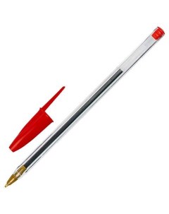 Ручка шариковая Basic BP 01 143738 красная 1 мм 50 штук Staff
