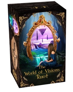 Карты Таро The World of Visions Tarot 12cm Taroteca Мир Видений 12 см черный срез Taroteca-studio