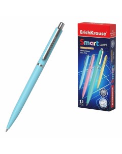 Ручка шариковая автоматическая Smart Pastel цвет чернил синий Erich krause