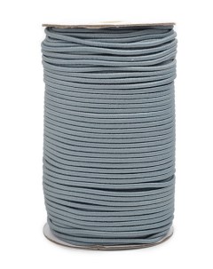 Резинка шляпная шнур круглый цвет F321 темно серый 3 мм x 100 м Tby