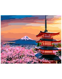S007 Набор для рисования по номерам На закате Япония 40 50 см Cristyle