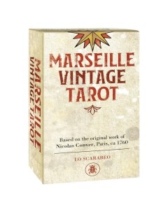 Карты Таро Marseille Vintage Tarot Cards Марсельское Винтажное Таро Lo scarabeo