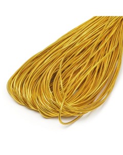 Резинка шляпная шнур круглый цвет золото 3 0 мм x 100 м Tby