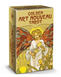 Карты Таро Golden art Nouveau Tarot mini New Edition Gold Printing ink Lo scarabeo