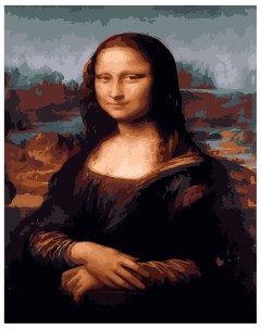 Набор для рисования по номерам Мона Лиза Джоконда Леонардо да Винчи 40 50см Cristyle