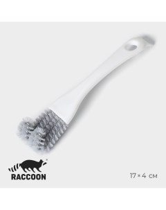 Щетка для чистки посуды и решеток гриль 17 4 см цвет белый Raccoon