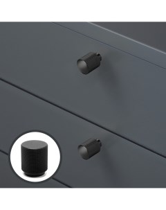 Ручка кнопка pk330 d 30 мм цвет черный Cappio