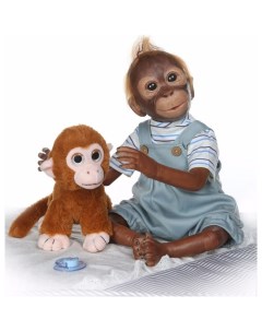 Кукла мягконабивная реборн обезьяна Тимон 50 см Sharktoys
