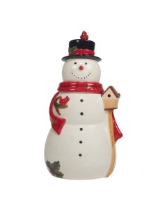 Банка для печенья 3D Счастливое Рождество Снеговик 32 см Certified international