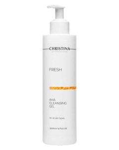 Очищающий гель с фруктовыми кислотами для всех типов кожи Fresh AHA Cleansing Gel 300мл Christina