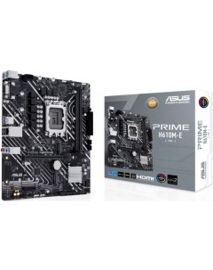 Материнская плата mATX PRIME H610M E CSM LGA1700 H610 2 DDR5 5600 4 SATA 2 M 2 2 PCIE Glan VGA HDMI  Asus