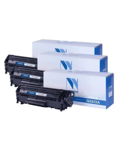 Картридж для лазерного принтера Nv Print NV Q2612A SET3 NV Q2612A SET3 Nv print