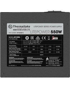 Блок питания Thermaltake Litepower 550W PS LTP 0550NPCNEU 2 Litepower 550W PS LTP 0550NPCNEU 2