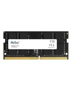 Оперативная память Netac DDR4 SO DIMM 16Gb PC21300 2666MHz NTBSD4N26SP 16 DDR4 SO DIMM 16Gb PC21300 