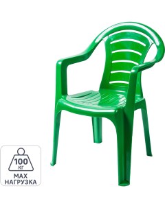 Кресло садовое 40х39х79 см пластик зеленый оттенок в ассортименте Туба-дуба