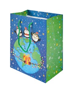 Пакет подарочный Мир 22 9x17 8 см цвет разноцветный Без бренда