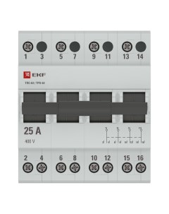 Трехпозиционный переключатель Proxima 4P 25 А Ekf