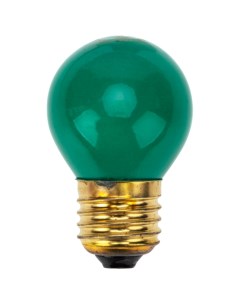 Лампа накаливания E27 230 В 10 Вт шар 70 лм зеленый цвет света Neon-night