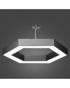 Светильник подвесной светодиодный Geometria Hexagon 5 м нейтральный белый свет цвет черный Без бренда