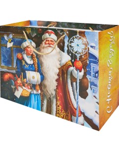Пакет подарочный Дед Мороз 40 6x33 см цвет разноцветный Без бренда