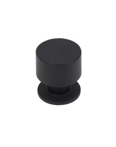 Ручка кнопка мебельная Лион 24 мм цвет черный Aks