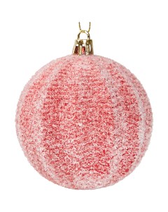 Елочное украшение Шар Christmas o7 8 см цвет красный Без бренда