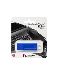 USB Flash Drive 128Gb DataTraveler Exodia Blue KC U2G128 7GB Kingston