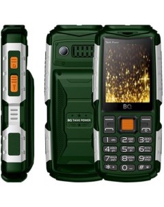 Мобильный телефон 2430 Tank Power зеленый серебристый Bq