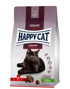 Supreme Adult Sterilised корм для стерилизованных кошек Говядина 1 3 кг Happy cat