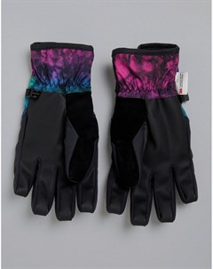 Перчатки для катания на сноуборде черный фиолетовый синий Nyle Volcom