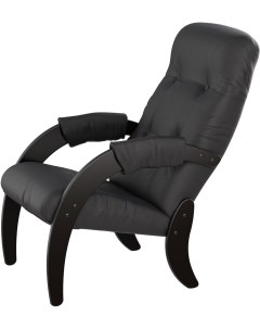 Кресло для отдыха Модель 61 экокожа Дунди 109 каркас венге от фабрики Мебелик