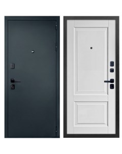 Дверь входная Брест правая антик серебро белый матовый 960х2050 мм Дверной континент
