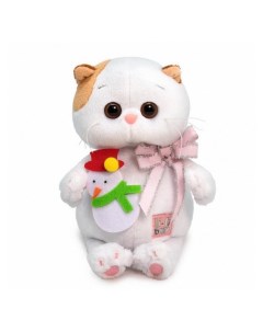 Кошечка Ли Ли BABY с игрушкой Снеговик 20 см Budi basa