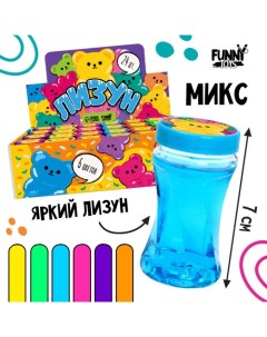 Лизун Бутыль с блёстками цвета МИКС 24 шт Funny toys