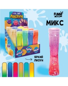 Лизун Колба с блёстками цвета МИКС 12 шт Funny toys