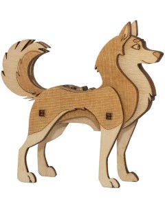 Деревянный конструктор с дополненной реальностью UNIT Собака Uniwood