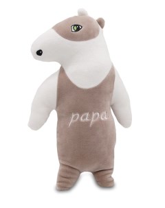 Мягкая игрушка Papa Домашний 50 см 09224B50 коричневый бежевый Unaky soft toy