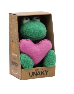 Мягкая игрушка лягушка 20 24 см 0973520 33K зеленый Unaky soft toy