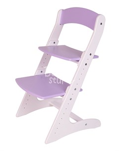 Растущий стул для детей Бело фиолетовый Babystul