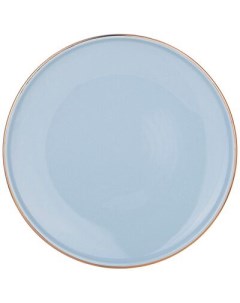 Тарелка закусочная 20 5 см бледно голубая Bronco