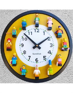 Часы настенные simpsons в стиле lego Nobrand
