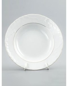 Тарелка суповая Rococo фарфоровая 22 5 см 75611 Cmielow