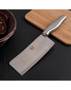 Нож кухонный Металлик лезвие 17 см тесак Nobrand