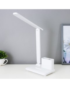 Настольная лампа сенсорная LED 10Вт АКБ USB белый Risalux