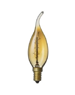 Лампа накаливания декоративная винтажная 71 952 40 Вт свеча на ветру Е14 Navigator