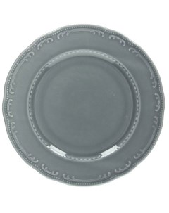 Тарелка В Виена Шарм мелкая 210х210х20мм фарфор серый Tognana