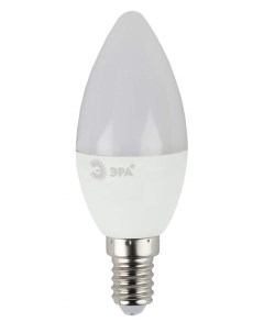 Лампа светодиодная ЭРА E14 9W 6000K Свеча арт 648641 10 шт Era